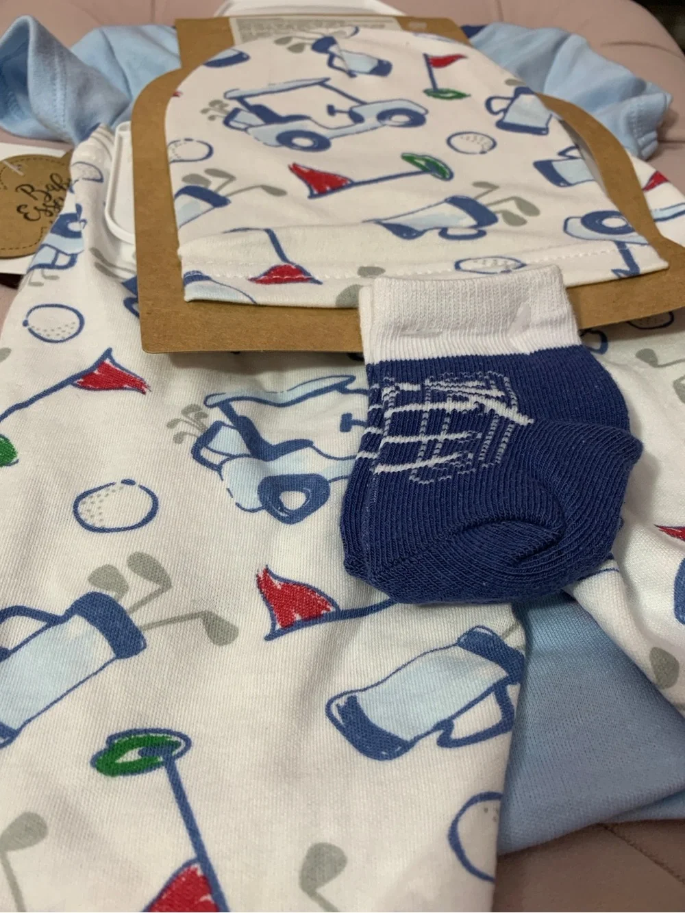 Baby Essentials Golf Themed baby outfit
